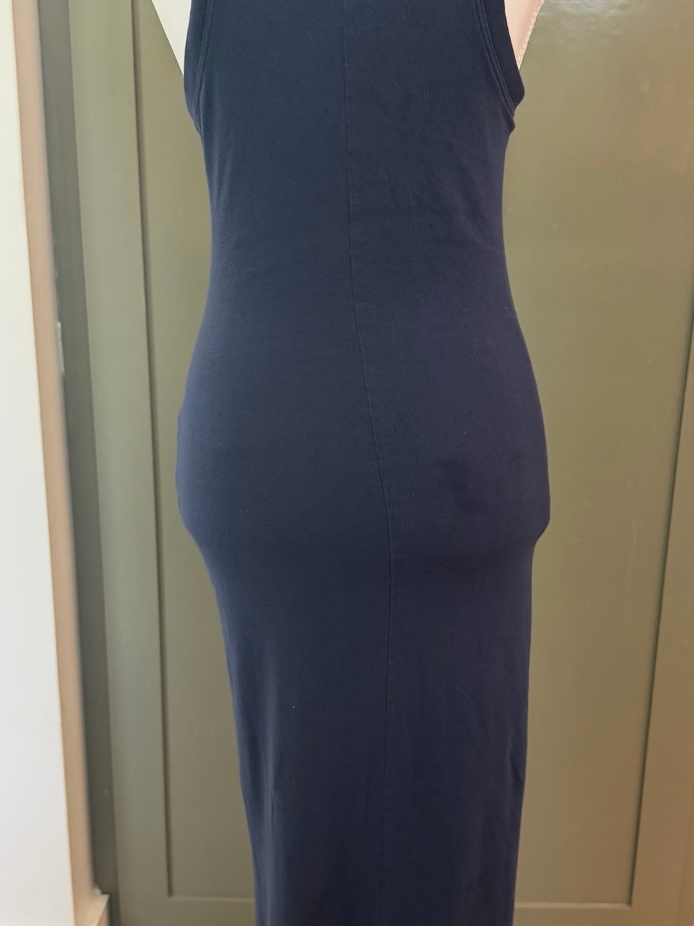 Classic Sleeveless Navy Maxi Dress - Size 1 - Picture 5 of 6